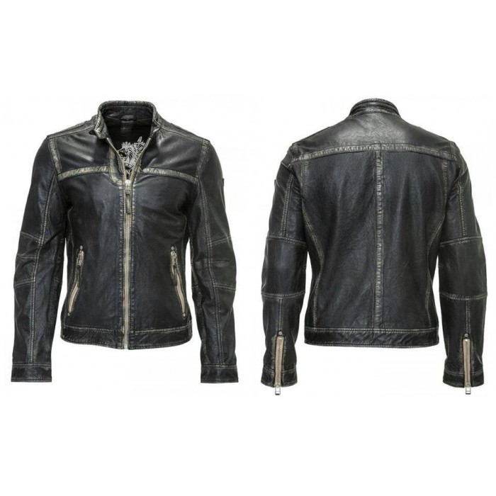 Old Style Vintage Beige Retro Leather Jackets